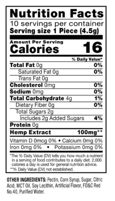 Infused Gummy 100mg - Hawaiian Rain - Image 2