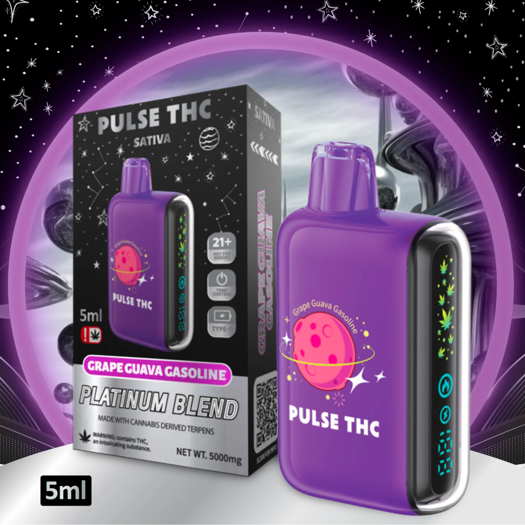 Screenshot2025-06-24at7.37.14PM Pulse THC Platinum Blend - GRAPE GUAVA GASOLINE - Sativa - Image 1