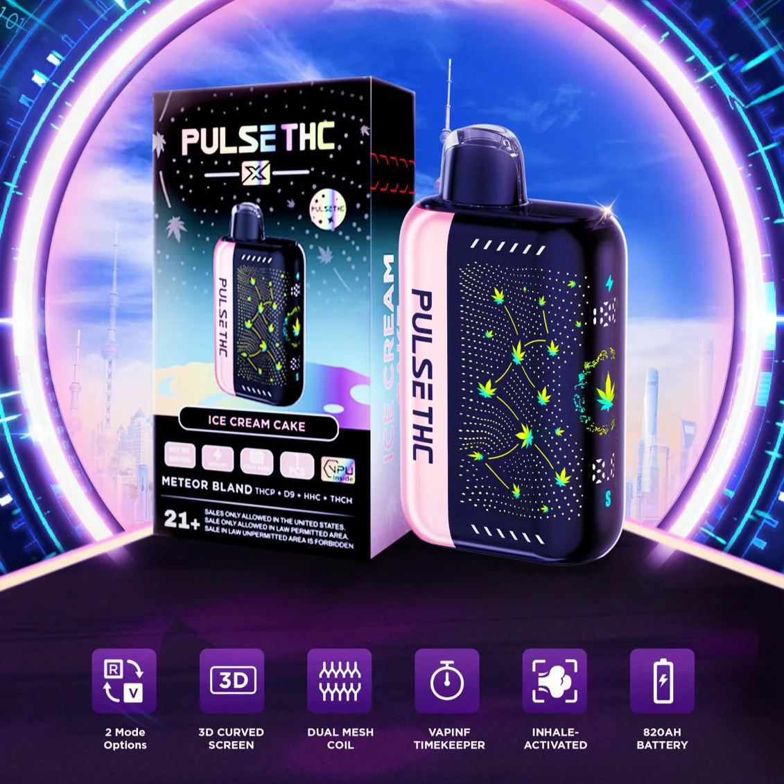 WhatsAppImage2025-02-06at10.31.07PM_3 Pulse THC X 5.5g| Ice Cream Cake (Indica) - Image 1